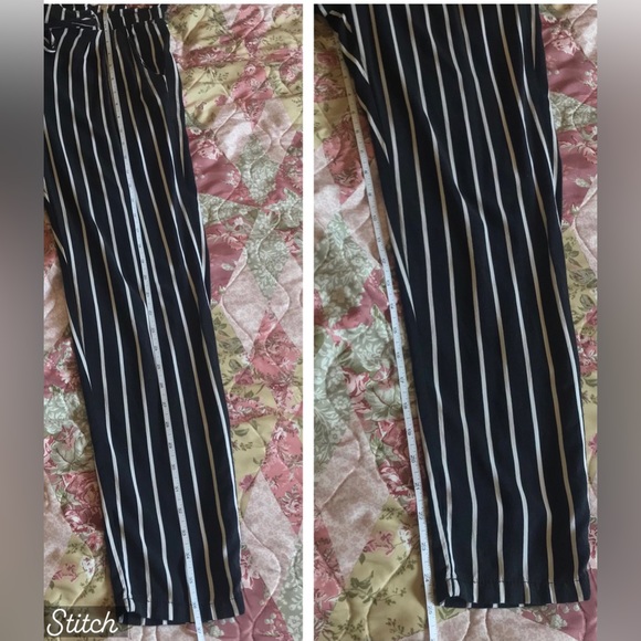 Stripe Paper Waist Bag Pants - Picture 9 of 9